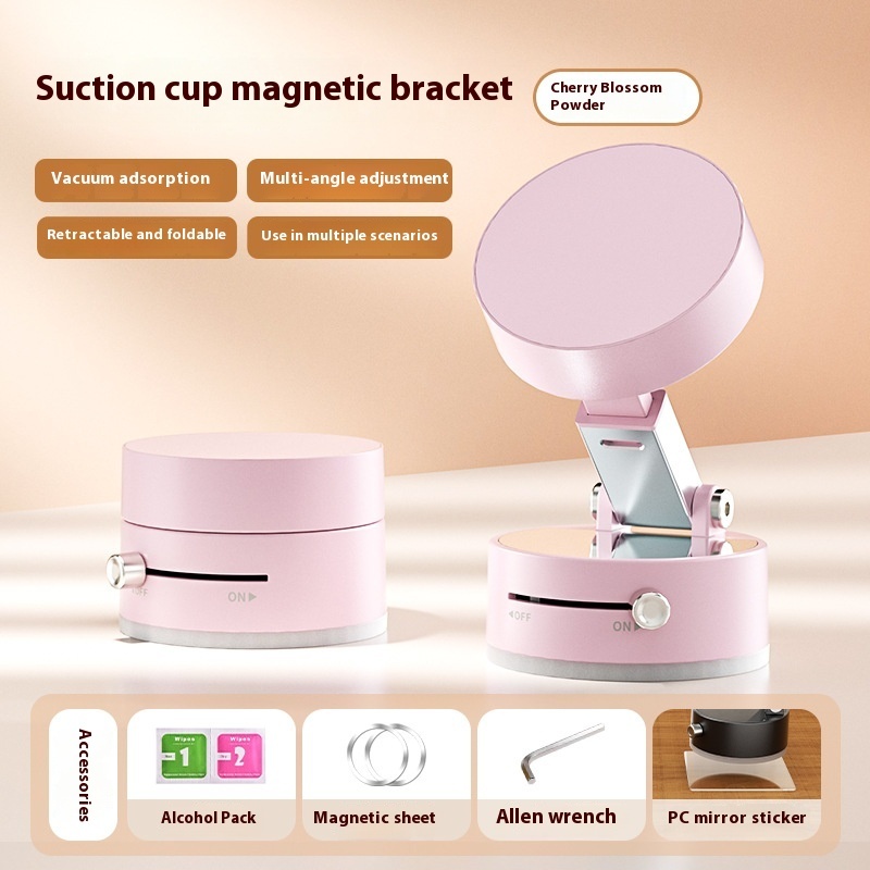 Foldable Magnetic vacuum Car Phone Holder Foldable Suction Cup With Suction Cup Hands-Free Navigation For Smart Phone - Image 9